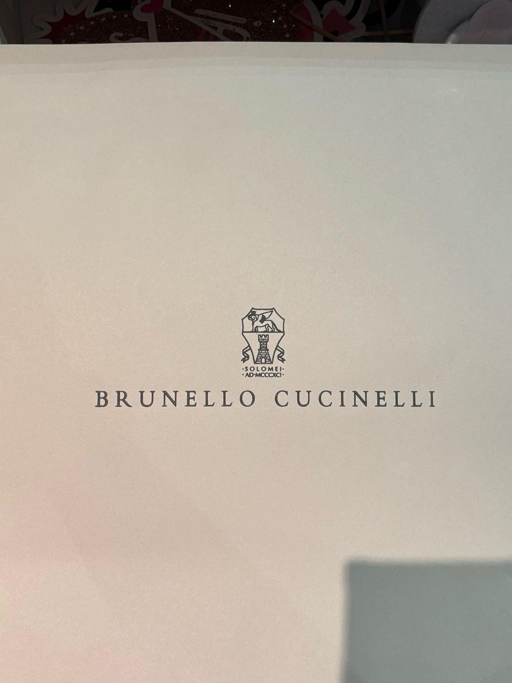 Brunello Cucinelli shopping bag with Black Logo